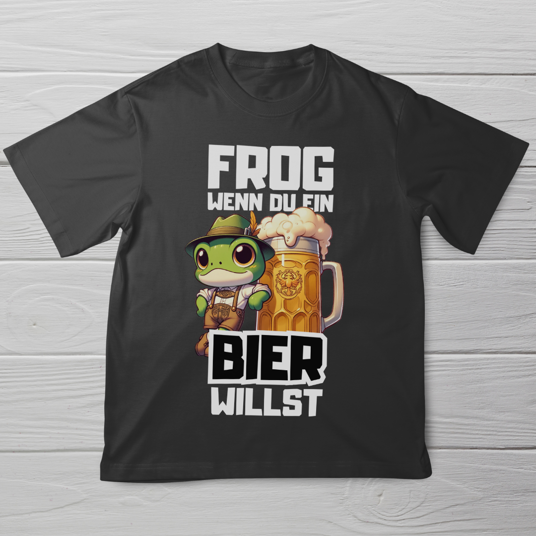Frog wenn du ein Bier willst Unisex T-Shirt