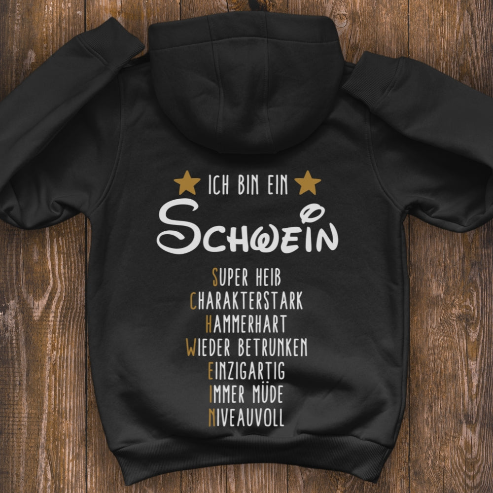 Ich bin ein Schwein Premium Hoodie