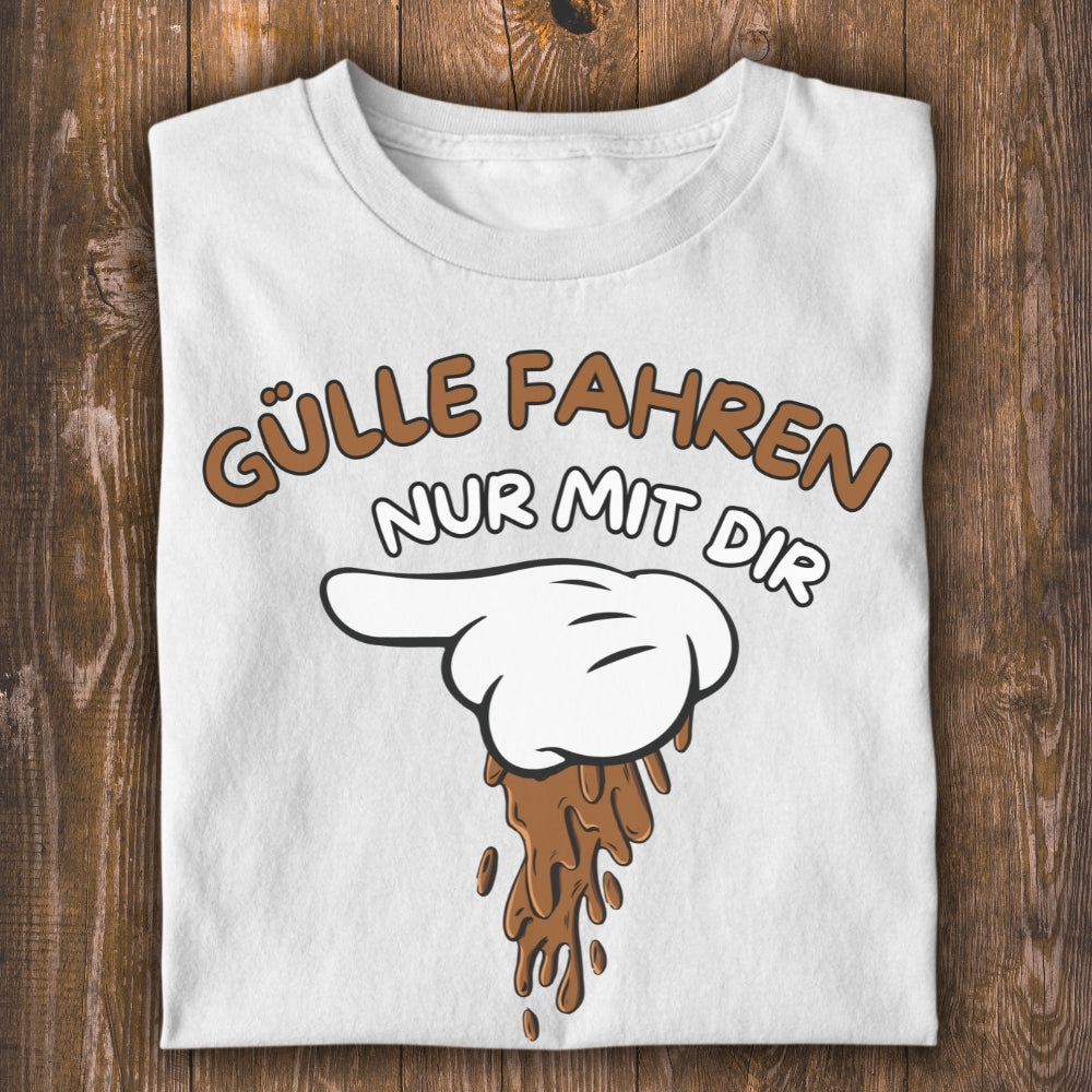 Gülle fahren links Unisex T-Shirt