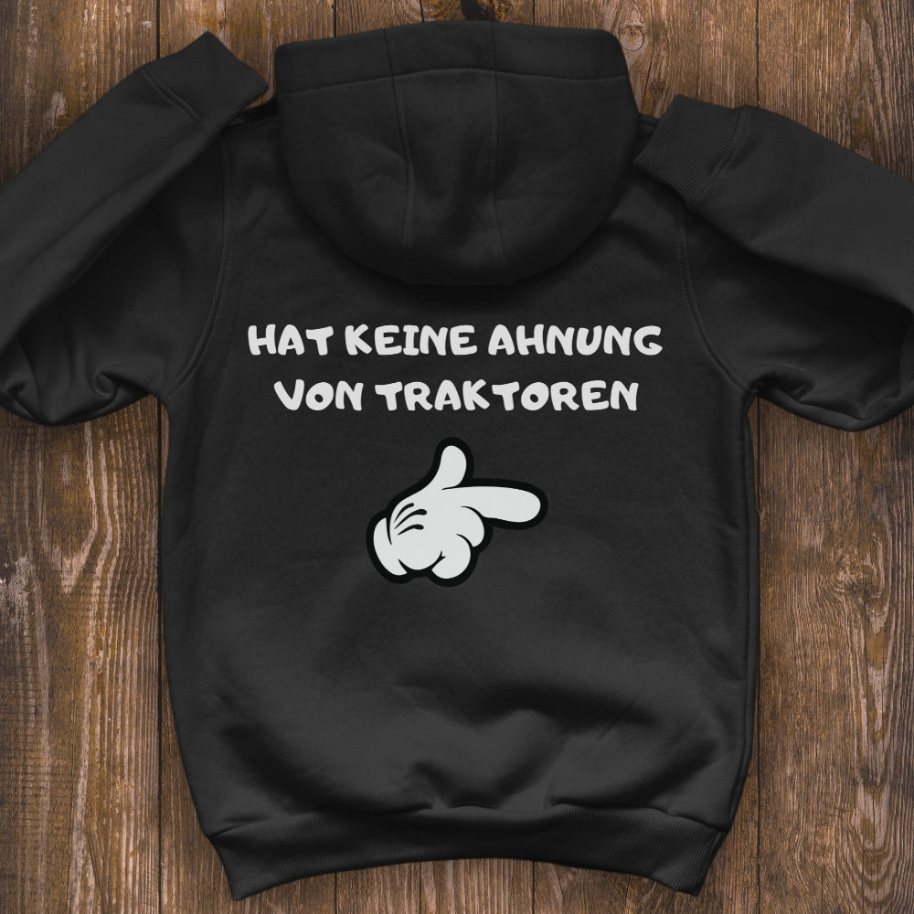 Hat keine Ahnung von Traktoren (rechts) Premium Hoodie