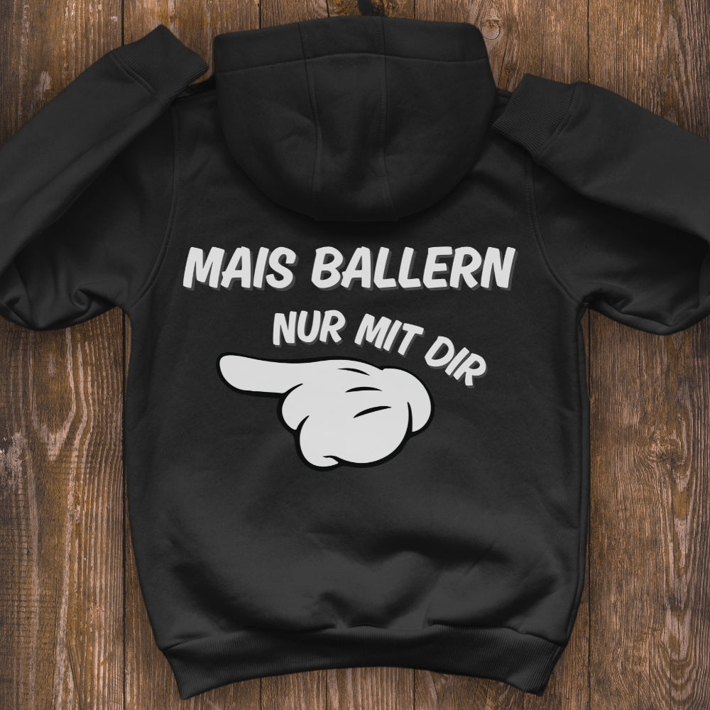 Mais ballern (links) Premium Hoodie