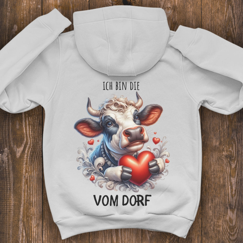 Die vom Dorf Premium Hoodie Backprint