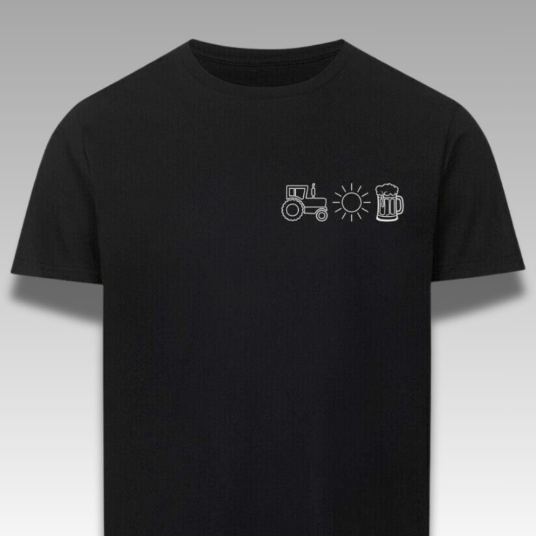 Traktor, Sonne und Bier Unisex T-Shirt