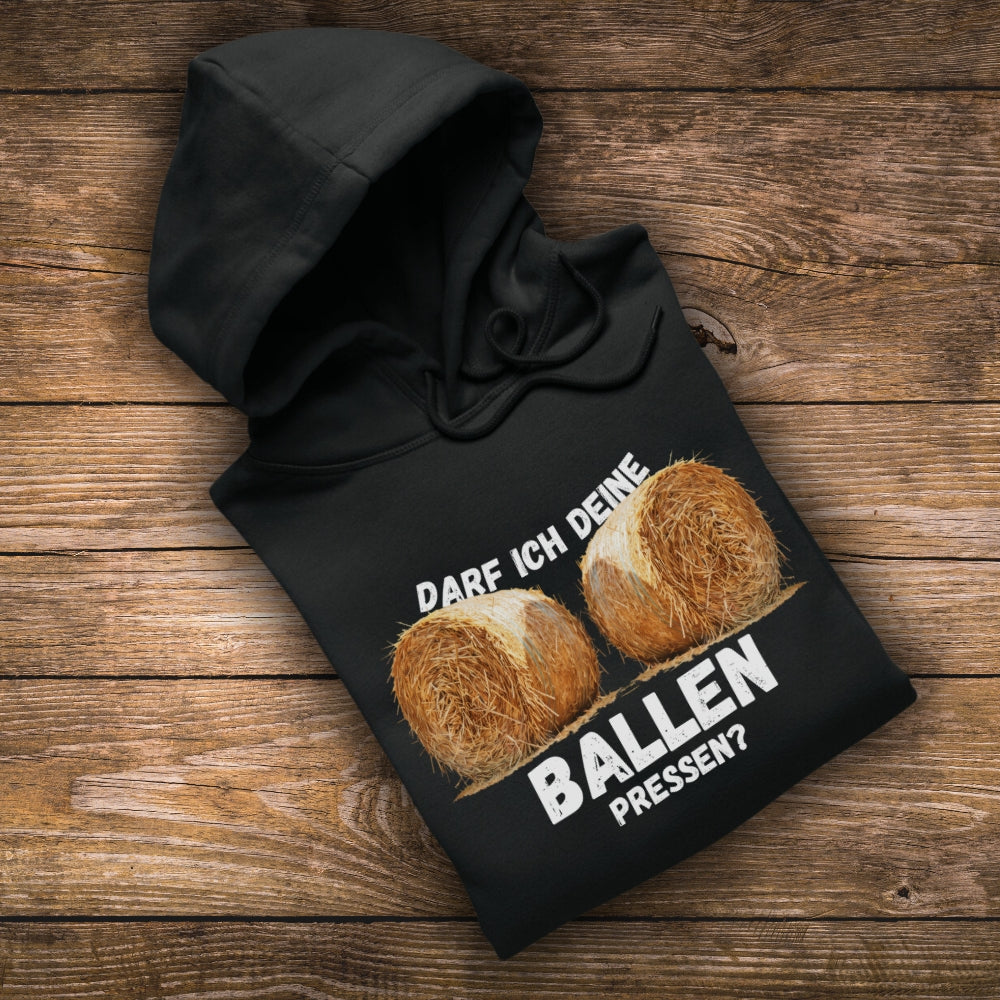 Darf ich deine Ballen pressen? Premium Hoodie