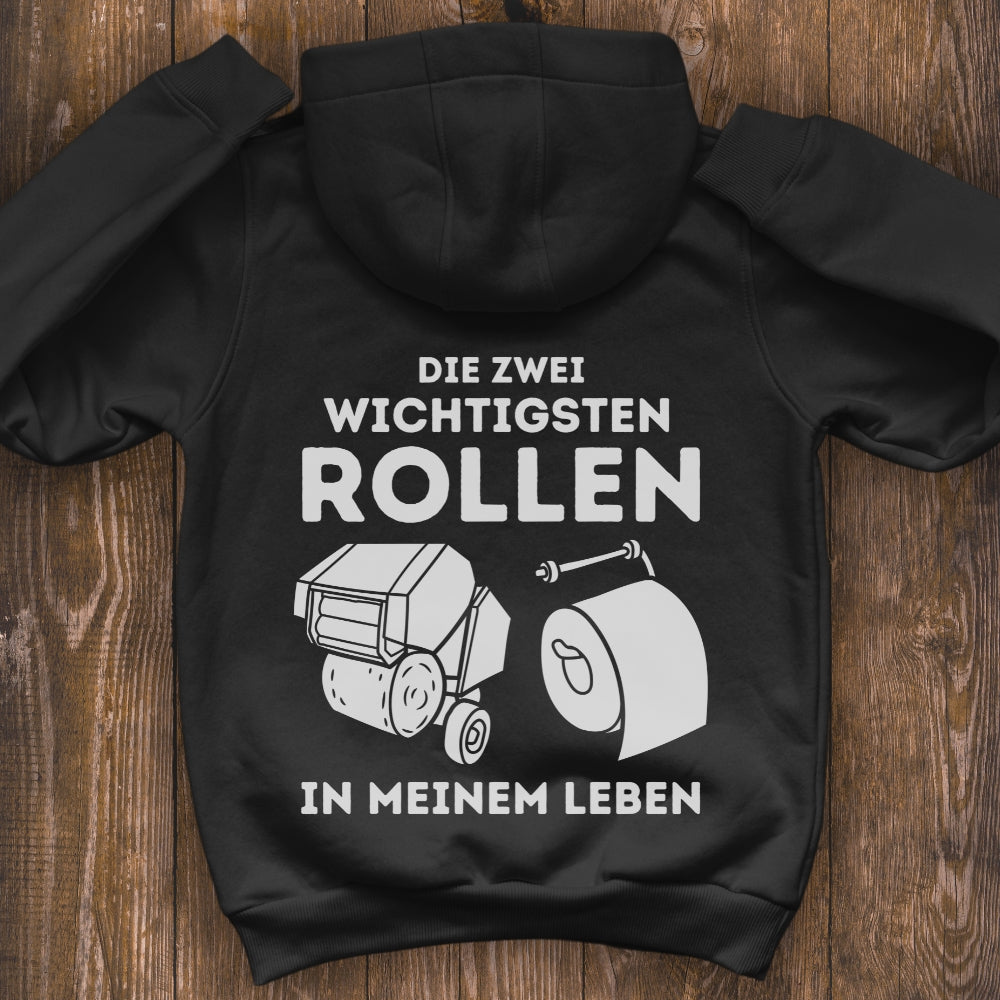 Die zwei wichtigsten Rollen Premium Hoodie Backprint