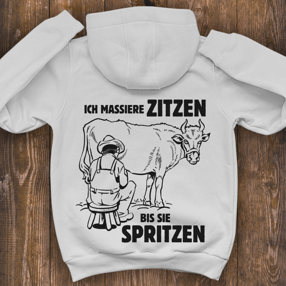 Ich massiere Zitzen Premium Hoodie