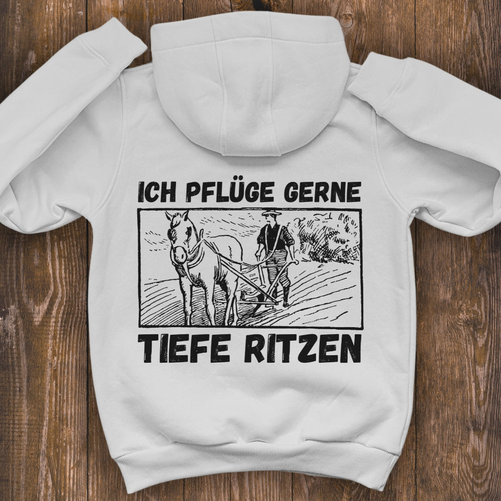Ich pflüge gerne Premium Hoodie