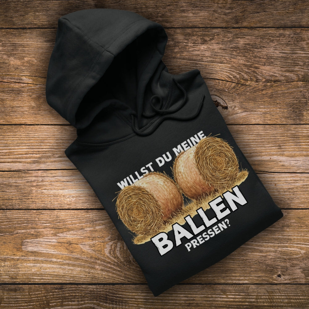 Willst du meine Ballen pressen? Premium Hoodie