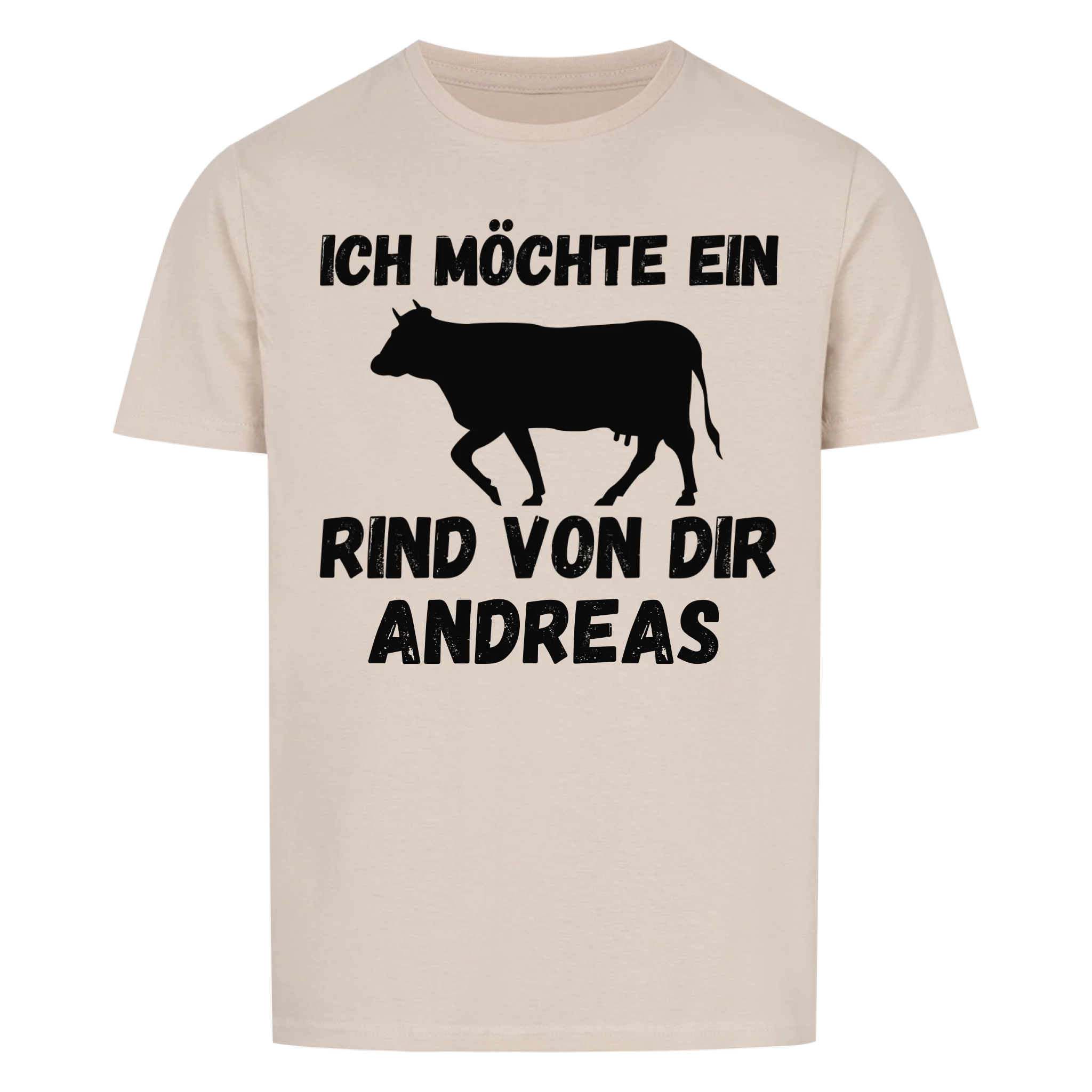 Personalisierbares Ich will ein Rind T-Shirt