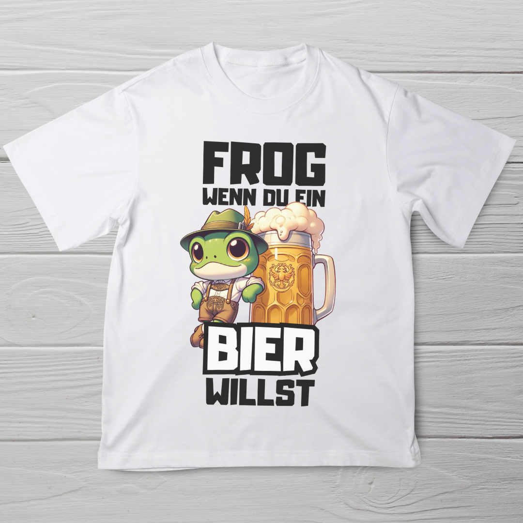 Frog wenn du ein Bier willst Unisex T-Shirt